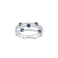Anello Bliss Donna Bl via lattea in Oro bianco Zaffiro 0.39 Ct 20109700 - 20109700
